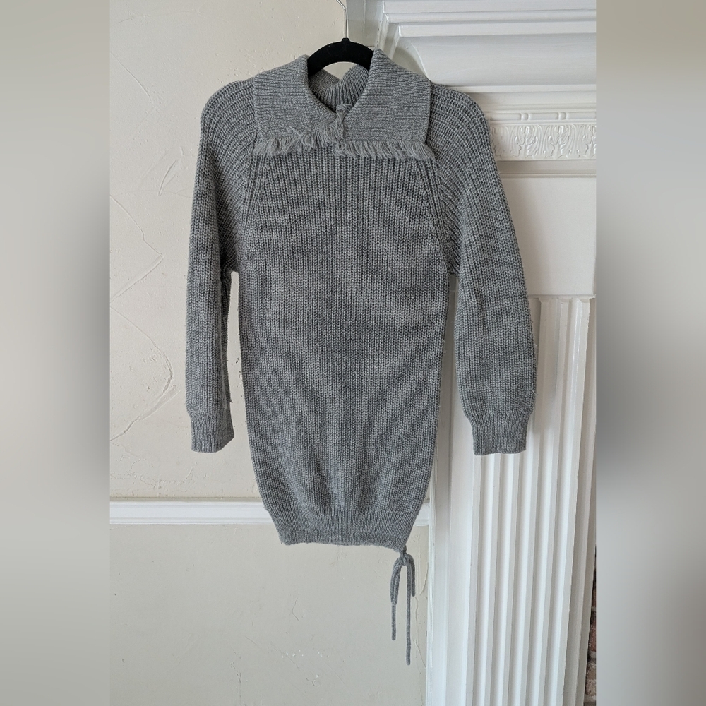 Soor Ploom | Gray Merino Knit Kids Tunic Dress